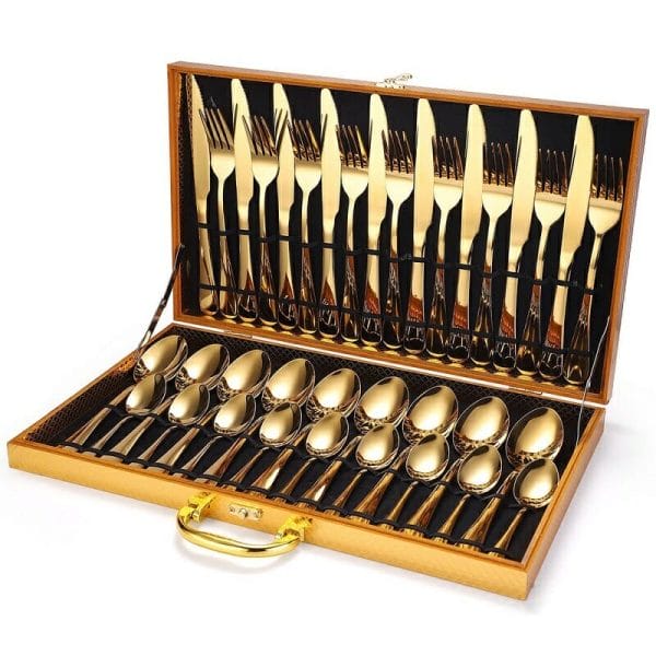 Golden box cutlery set 1
