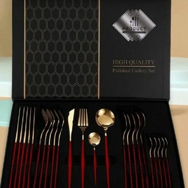 polished cutlery set