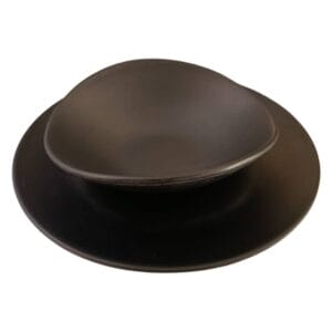 Black plate and bowl 1